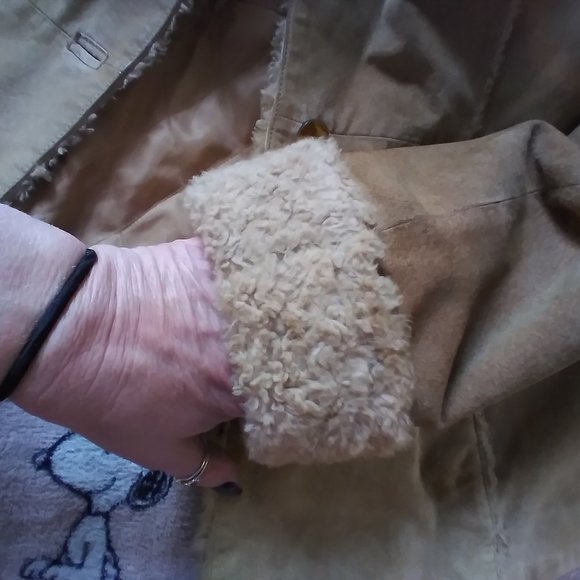 leather/suede women coat - Picture 15 of 16